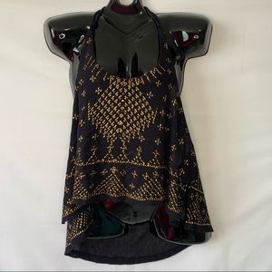 NWT Black Gold Free People Beaded Tunic